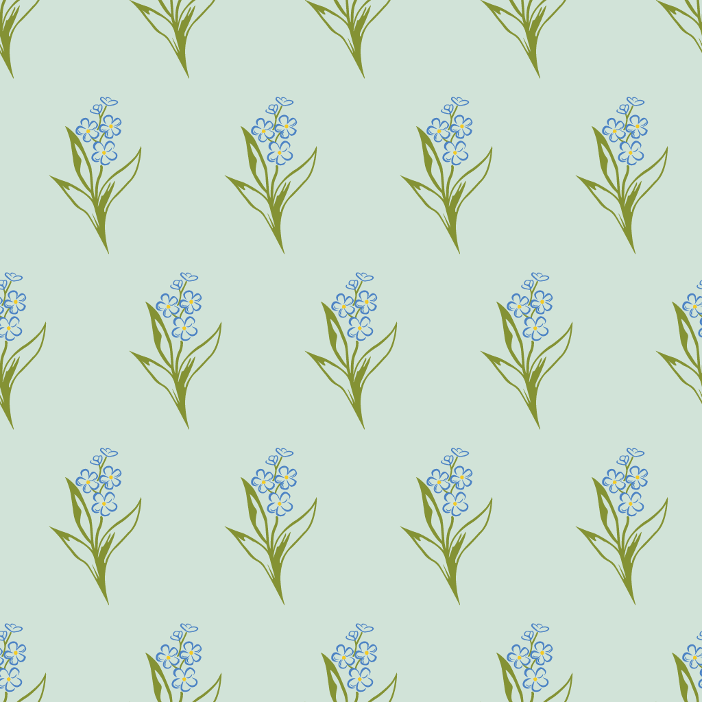 Alpha Phi Forget Me Not Wallpaper - Lemon Park