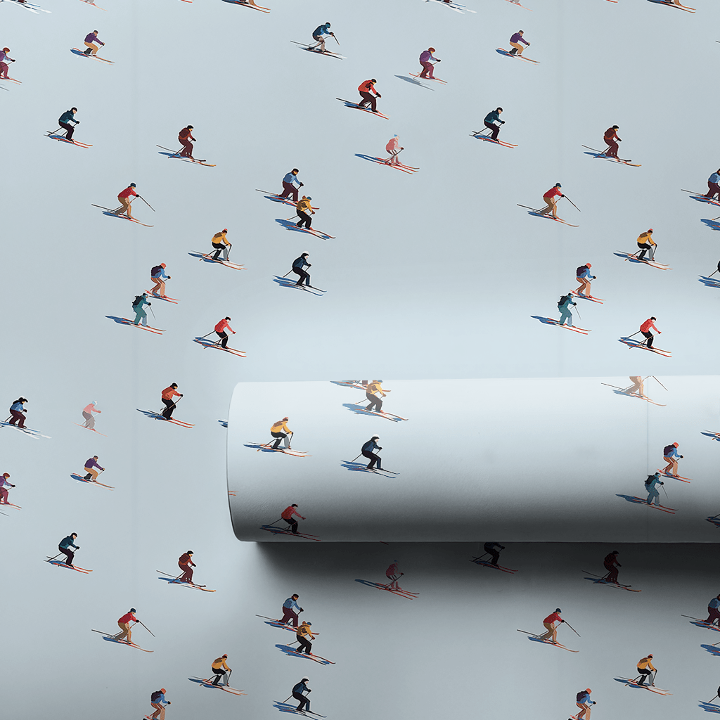 Alpine Glide - Wrapping Paper - Lemon Park