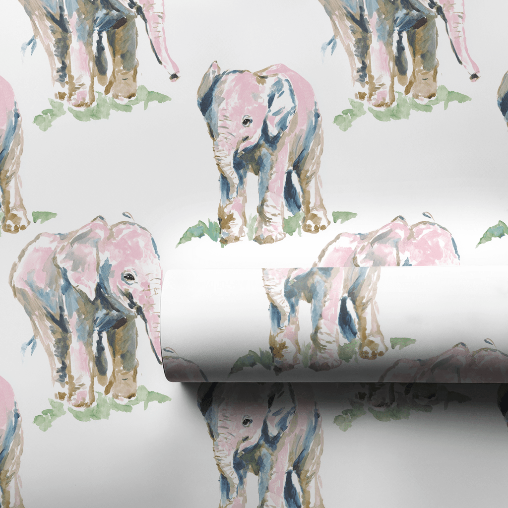 Amy Elephant - Wrapping Paper - Lemon Park