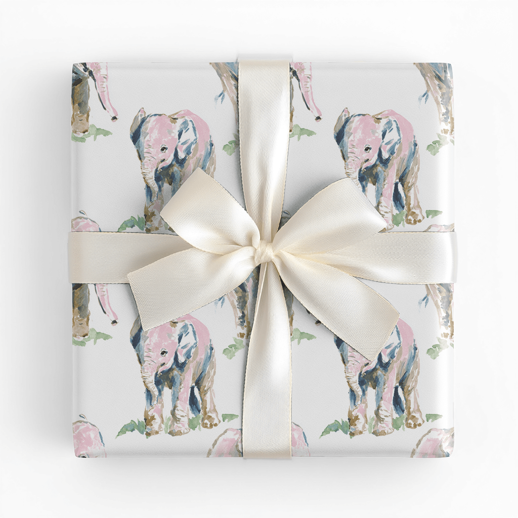 Amy Elephant - Wrapping Paper - Lemon Park