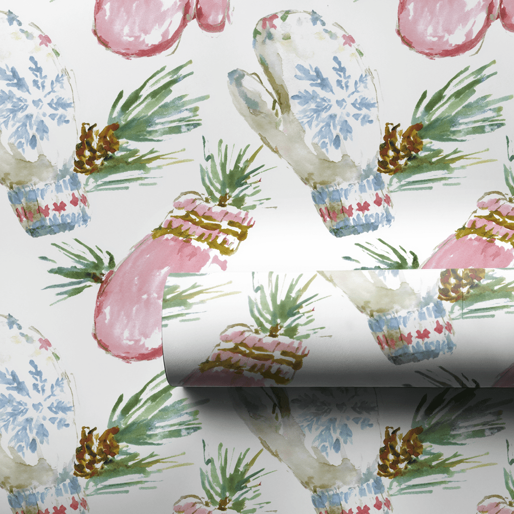 Anna Mittens - Wrapping Paper - Lemon Park