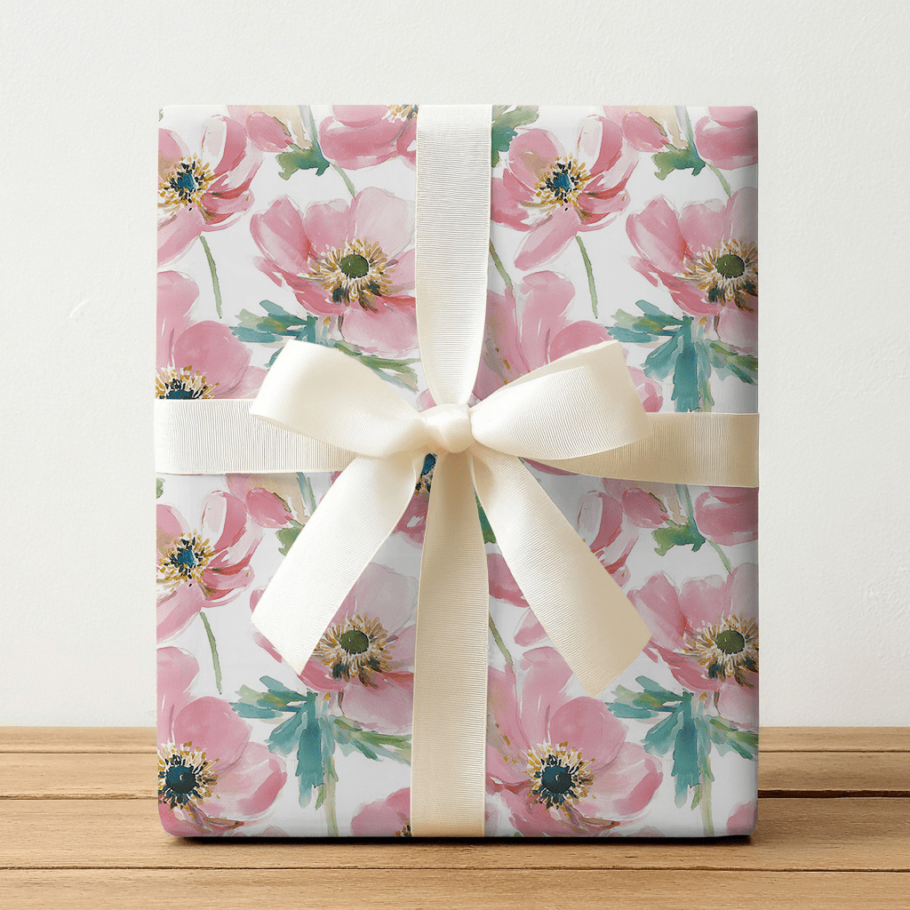 Annabel Anemone - Wrapping Paper - Lemon Park
