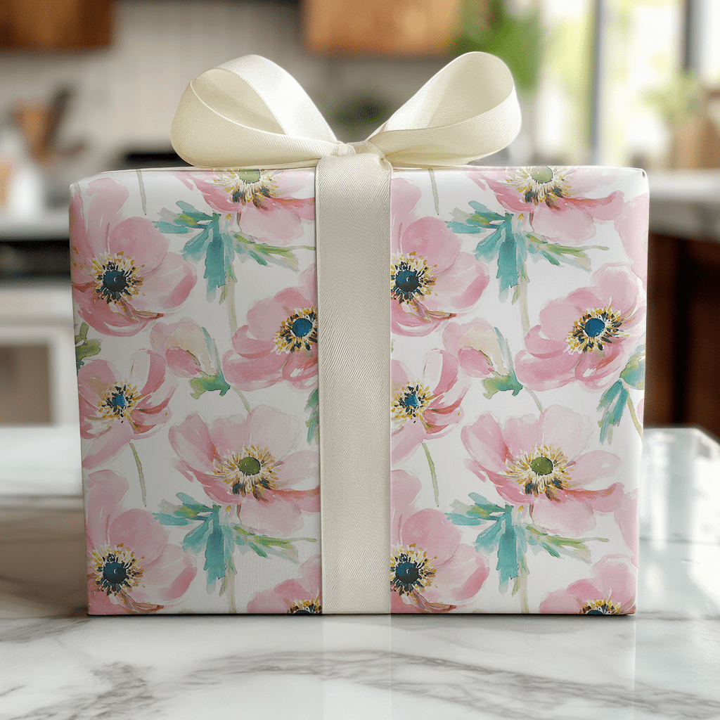 Annabel Anemone - Wrapping Paper - Lemon Park