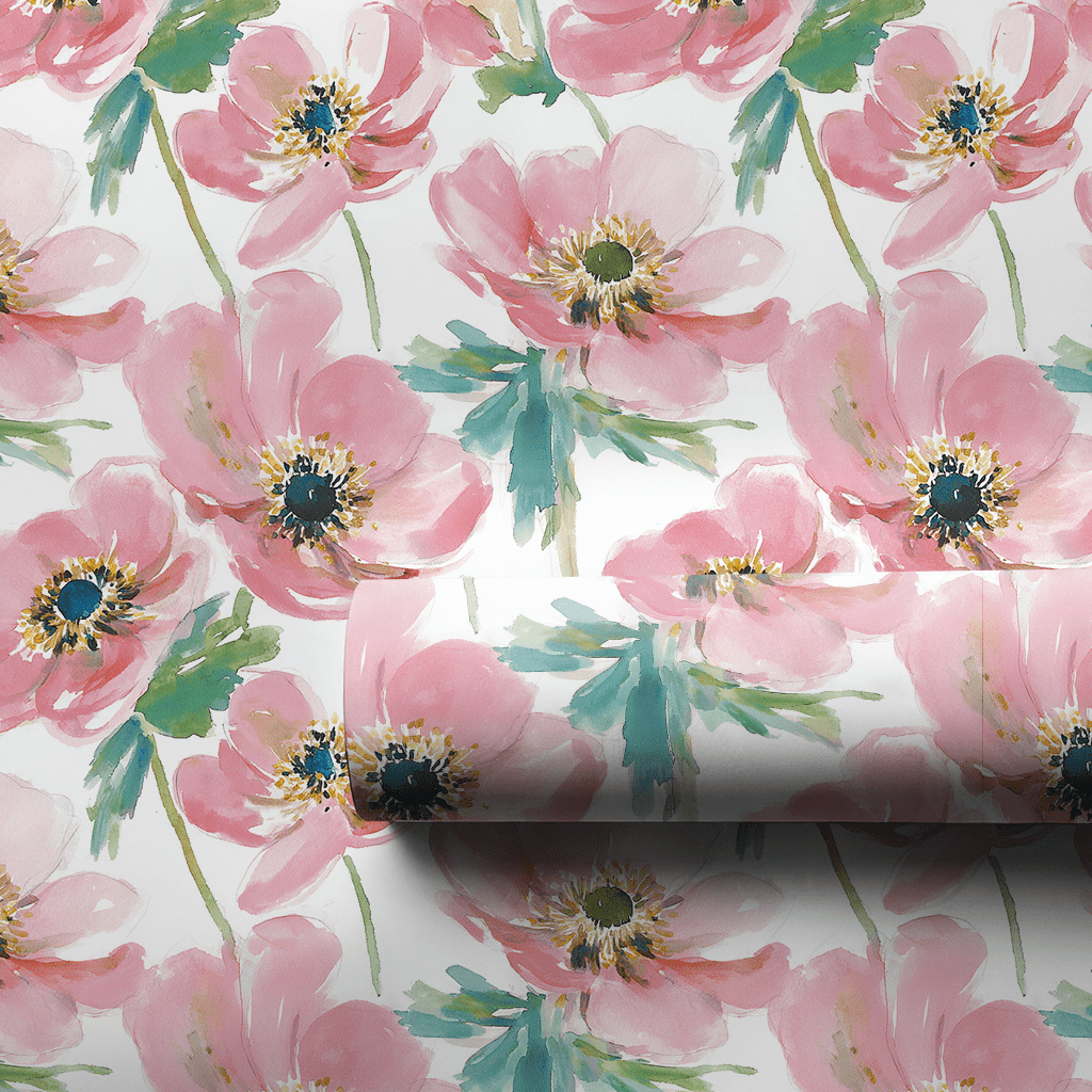 Annabel Anemone - Wrapping Paper - Lemon Park