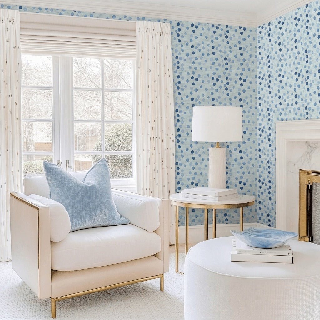 Annabelle Faux Grasscloth Wallpaper - Lemon Park