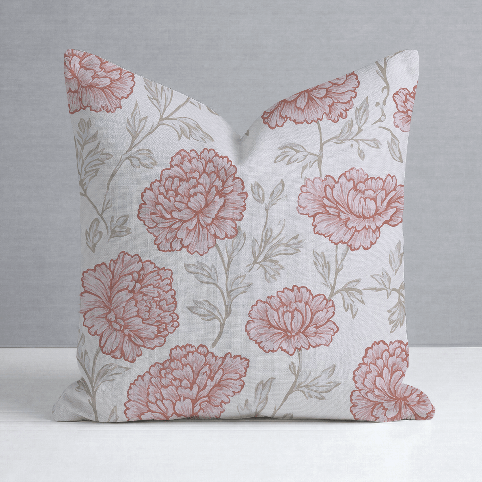 Antique Rose Throw Pillow - Lemon Park