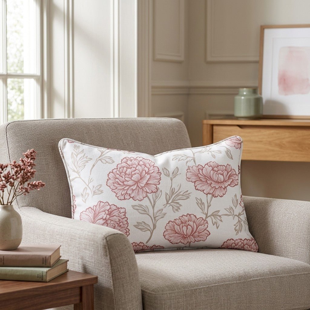 Antique Rose Throw Pillow - Lemon Park
