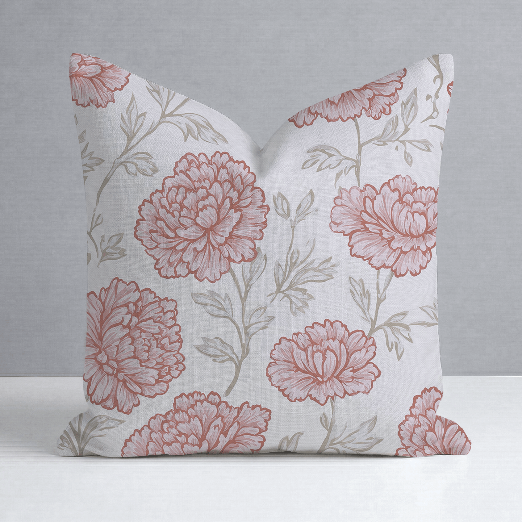 Antique Rose Throw Pillow - Lemon Park