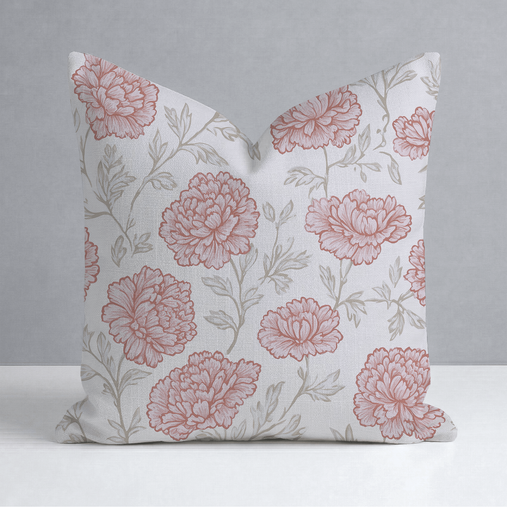 Antique Rose Throw Pillow - Lemon Park