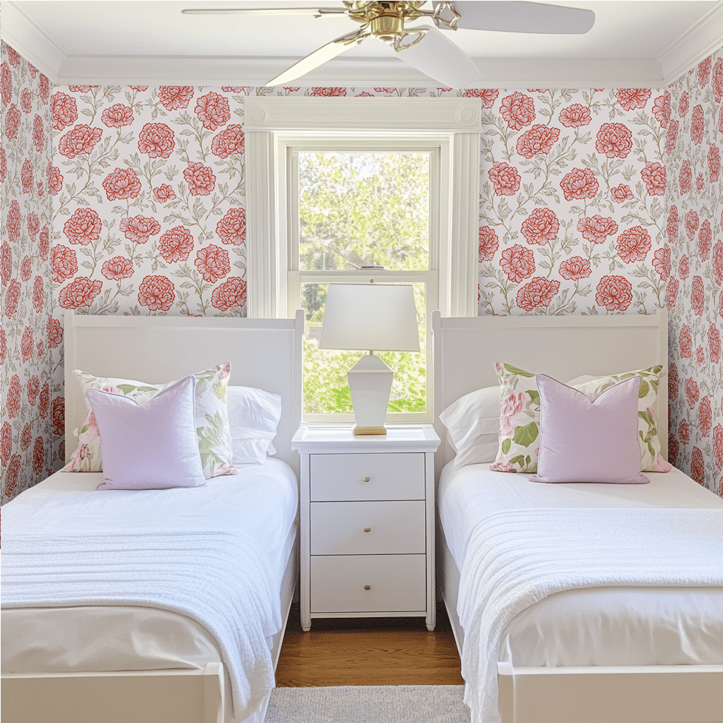 Antique Rose Wallpaper - Lemon Park