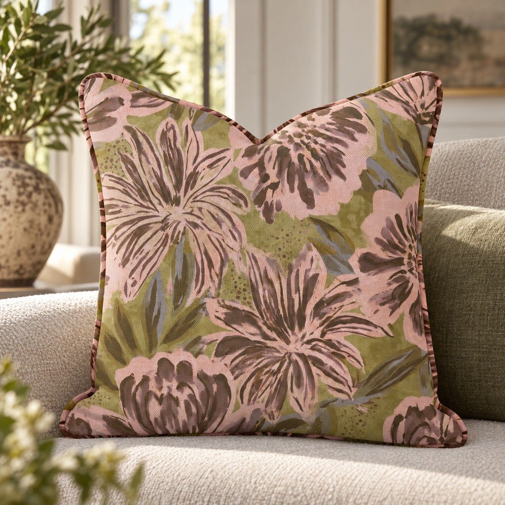Apricot Grove Throw Pillow - Lemon Park