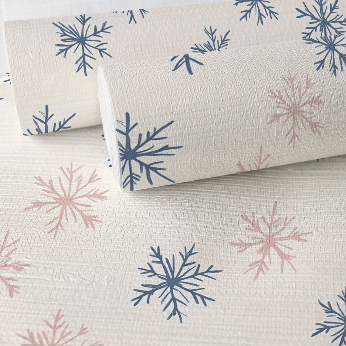 Arctic Bloom Faux Grasscloth Wallpaper - Lemon Park