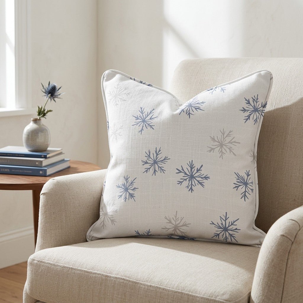 Arctic Bloom Throw Pillow - Lemon Park