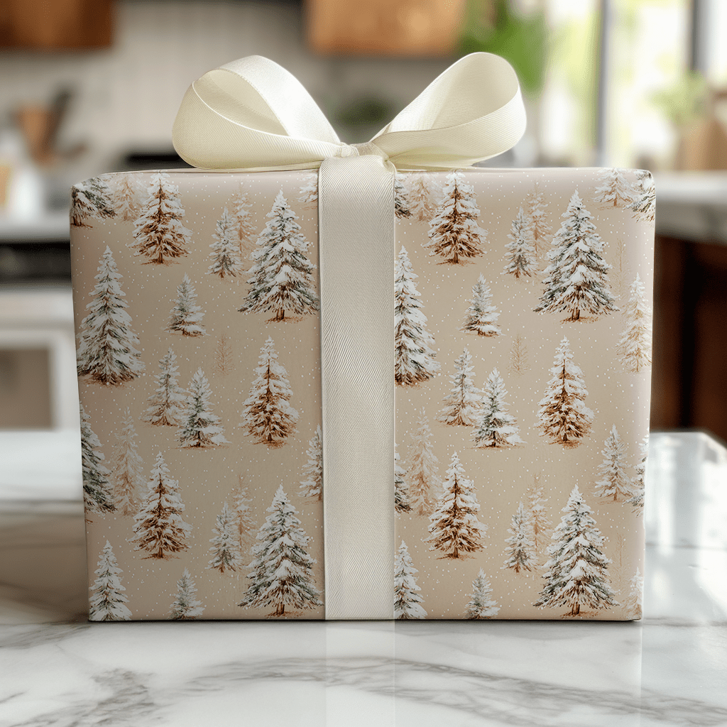 Aspen Pines - Wrapping Paper - Lemon Park