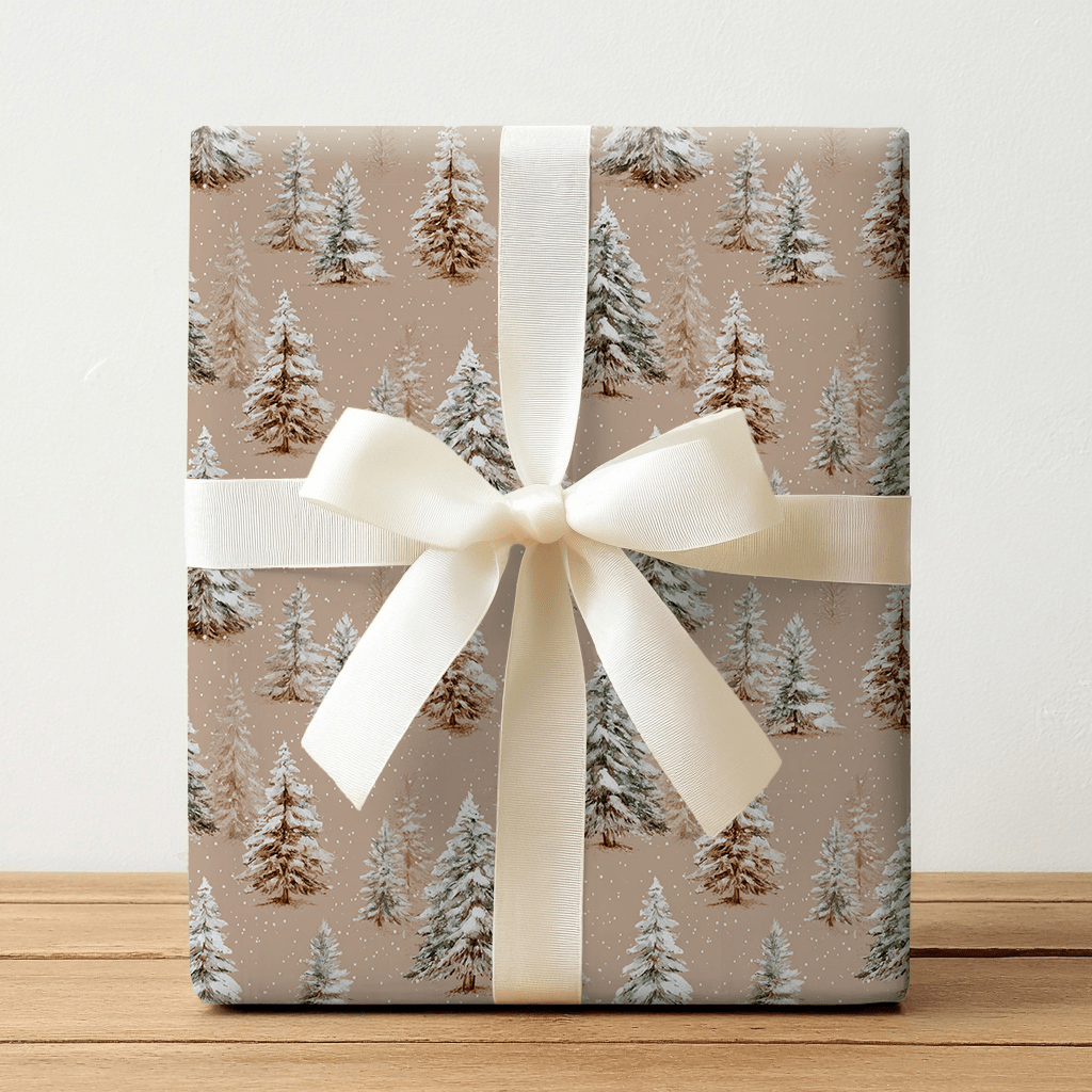Aspen Pines - Wrapping Paper - Lemon Park