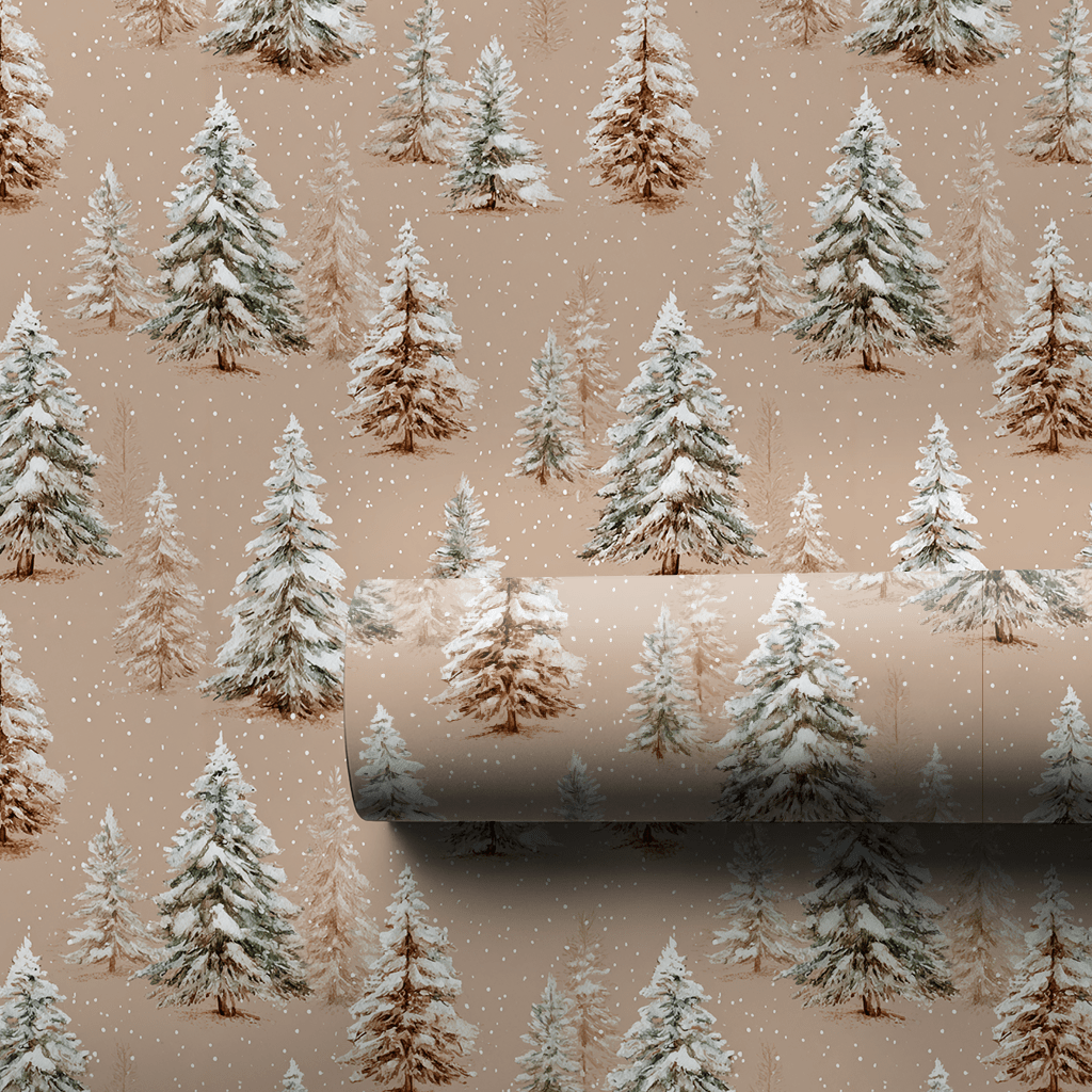 Aspen Pines - Wrapping Paper - Lemon Park