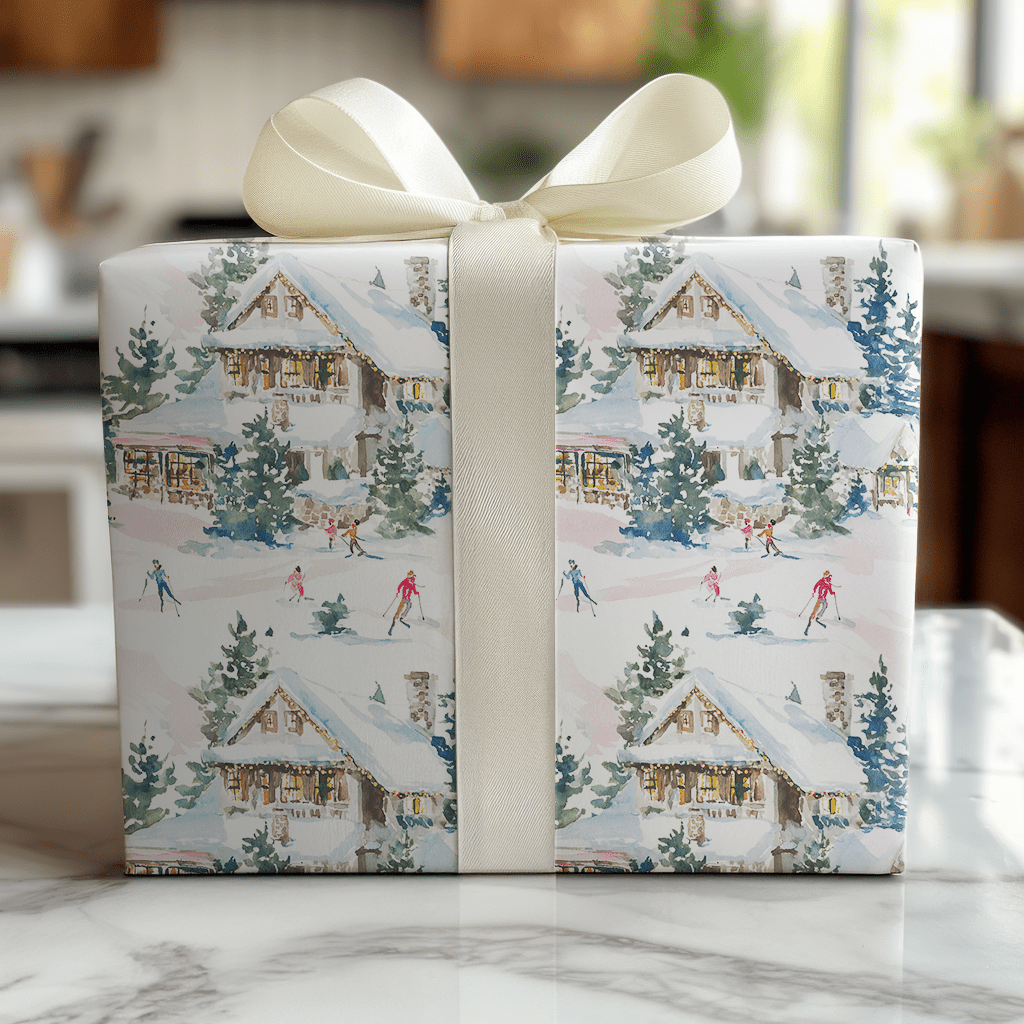 Aspen Slopes - Wrapping Paper - Lemon Park