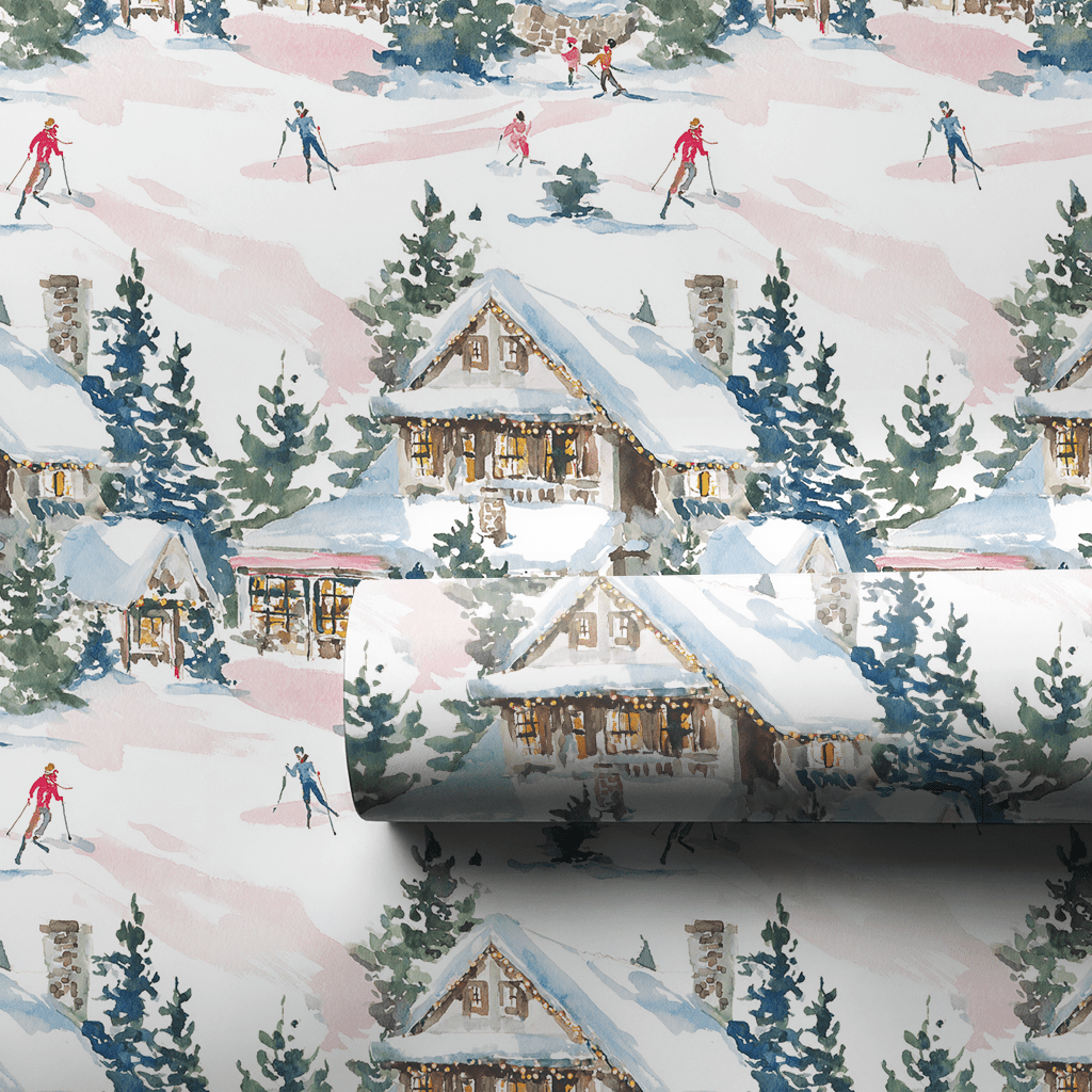 Aspen Slopes - Wrapping Paper - Lemon Park