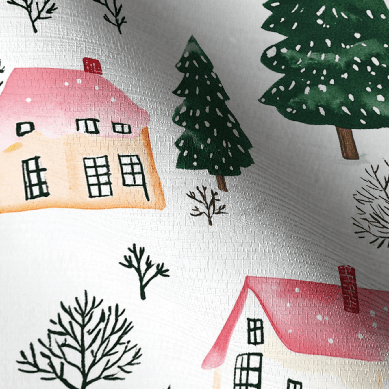 Aspen Village Faux Grasscloth Wallpaper - Lemon Park