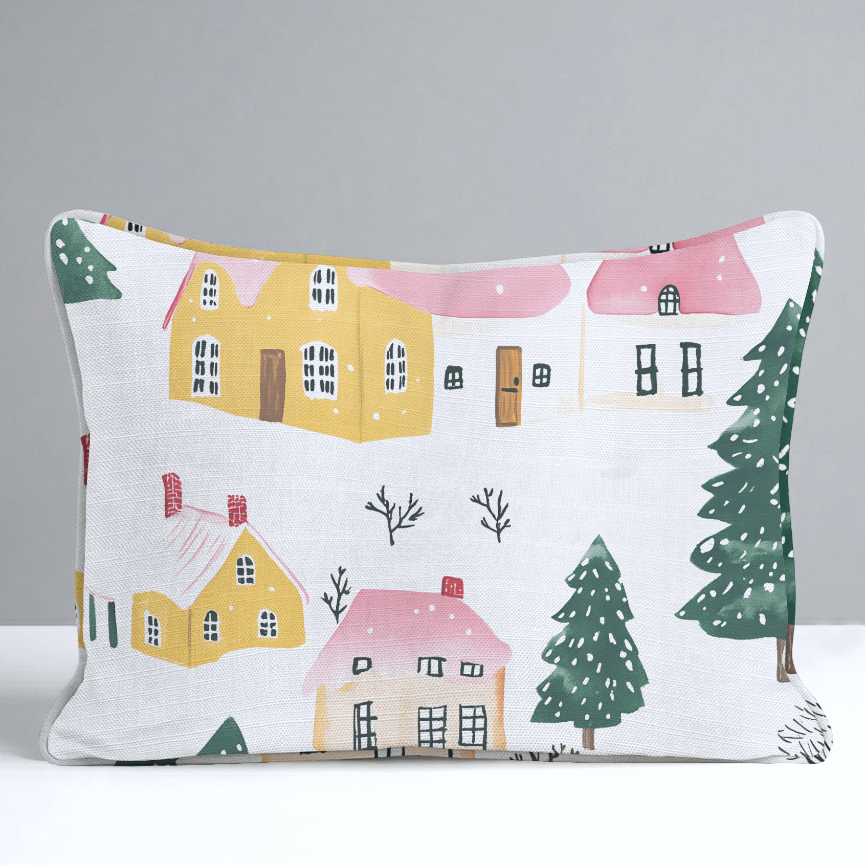 Aspen Village Throw Pillow - Lemon Park
