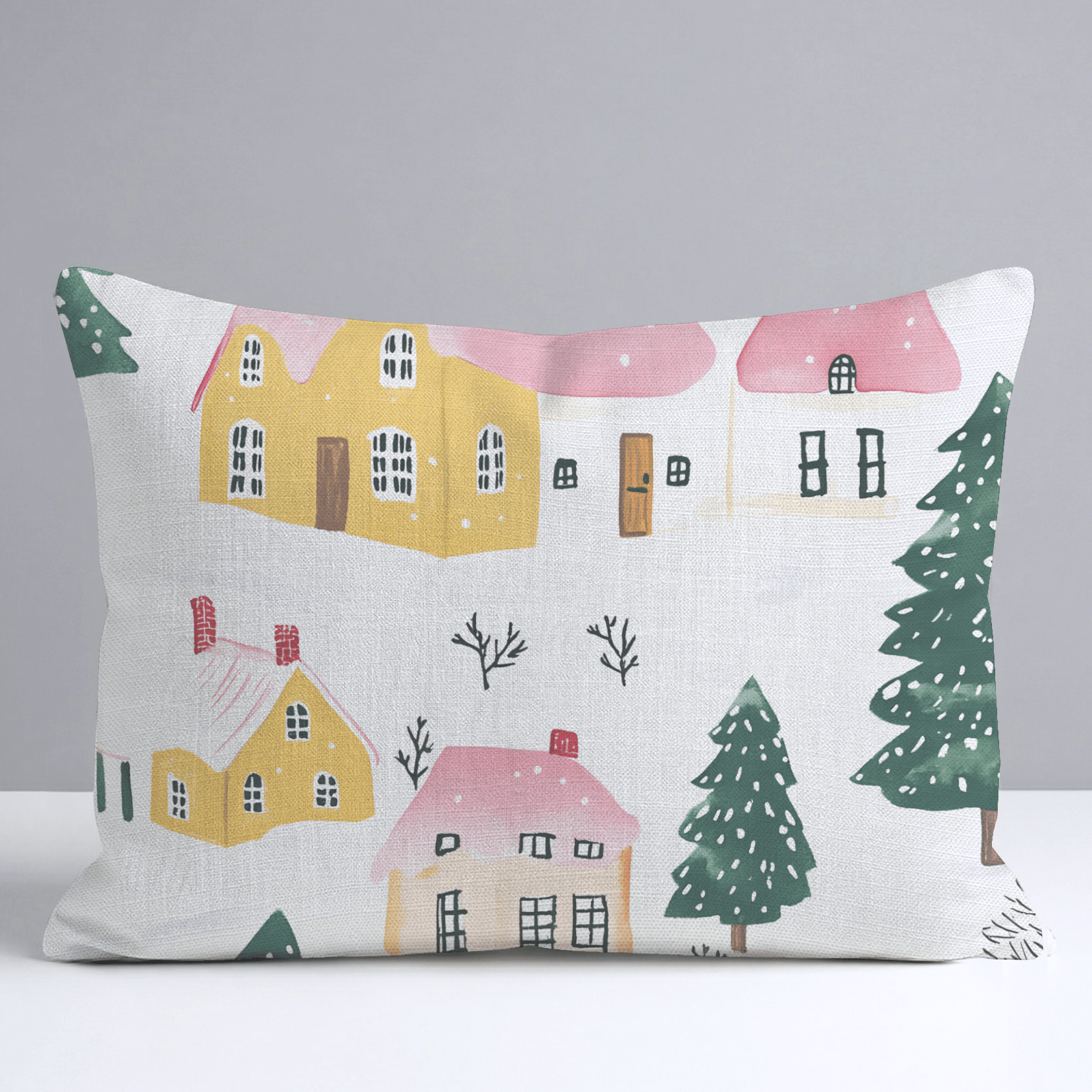 Aspen Village Throw Pillow - Lemon Park