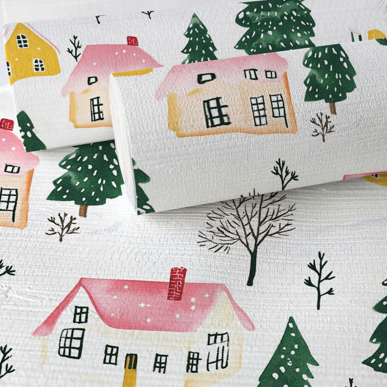 Aspen Village Faux Grasscloth Wallpaper