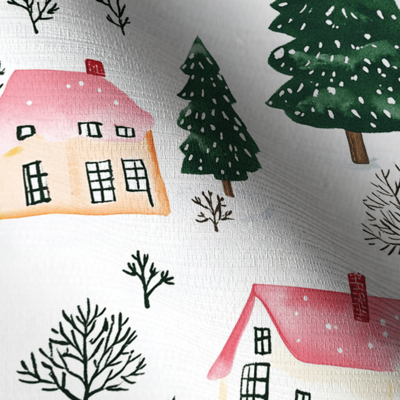 Aspen Village Faux Grasscloth Wallpaper