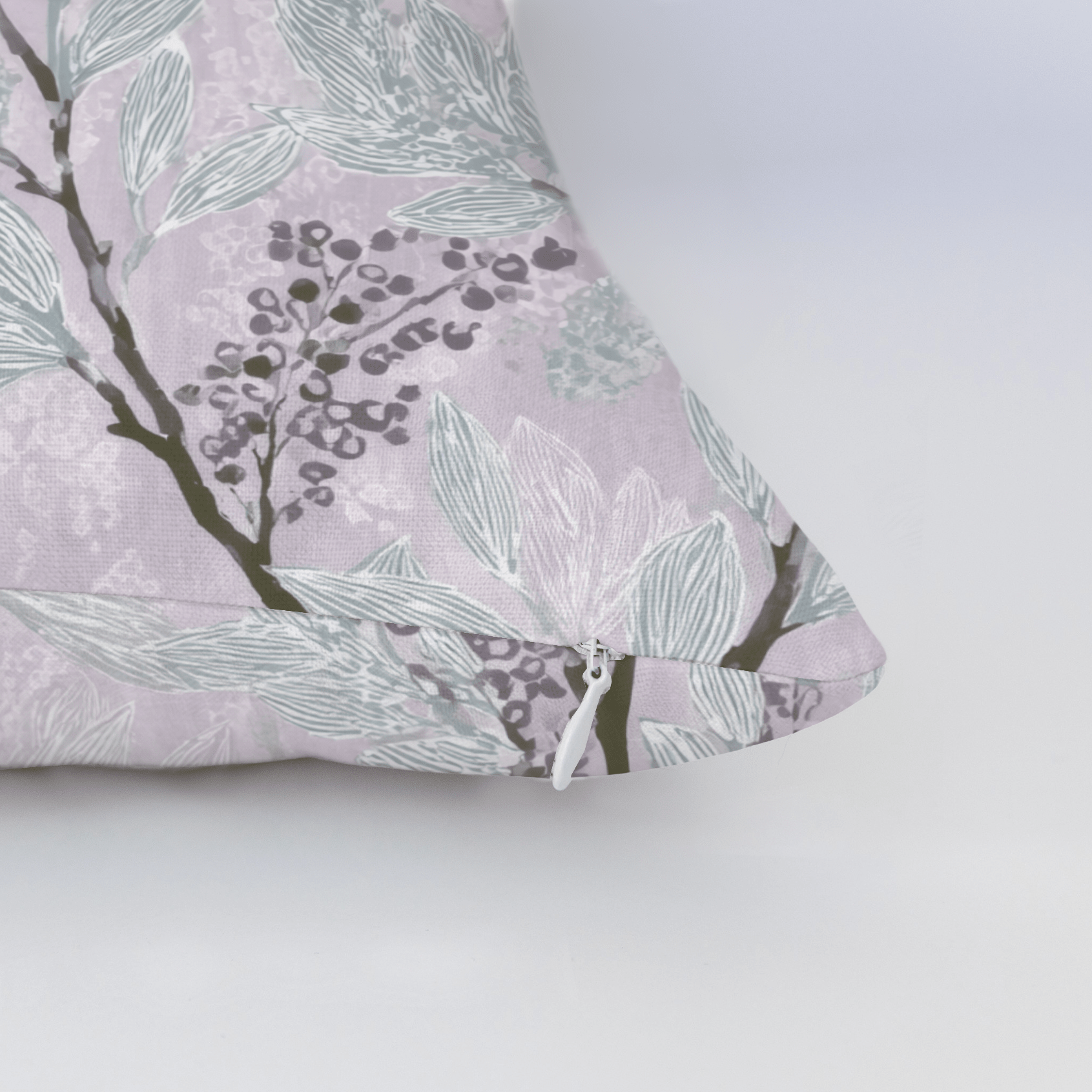 Aster Branches Throw Pillow - Lemon Park