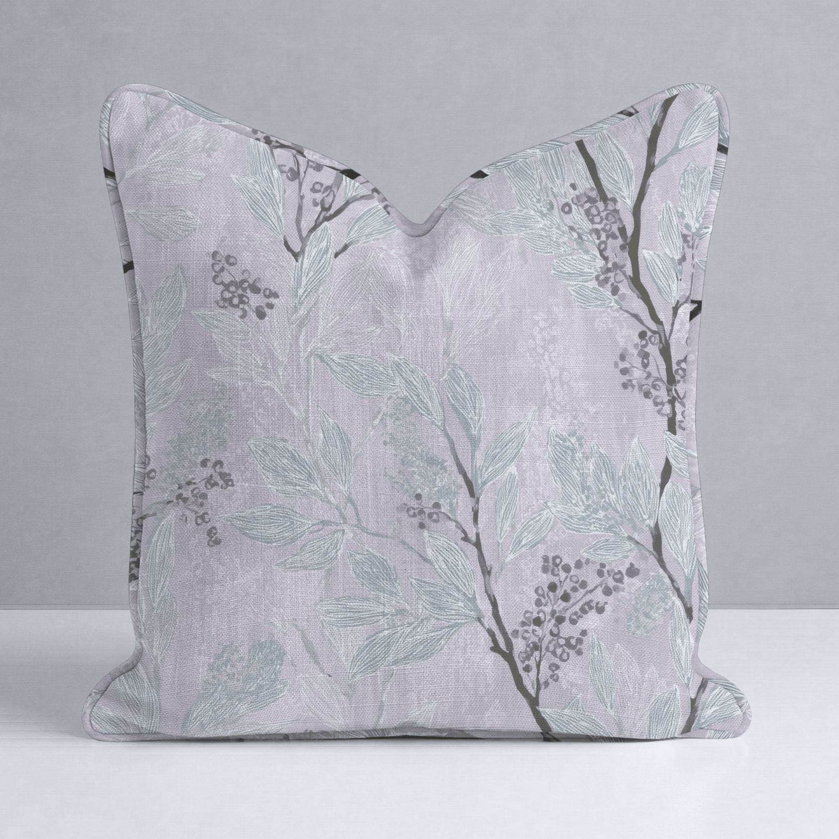 Aster Branches Throw Pillow - Lemon Park