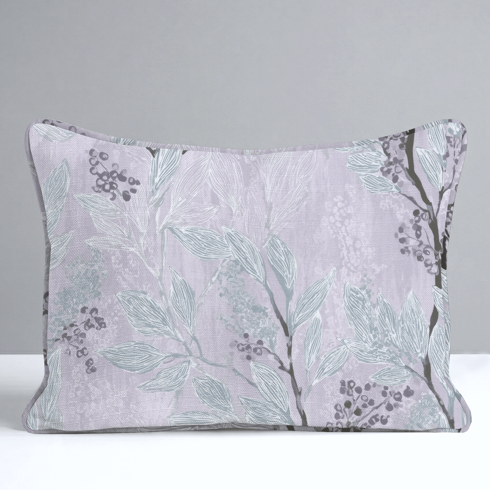 Aster Branches Throw Pillow - Lemon Park