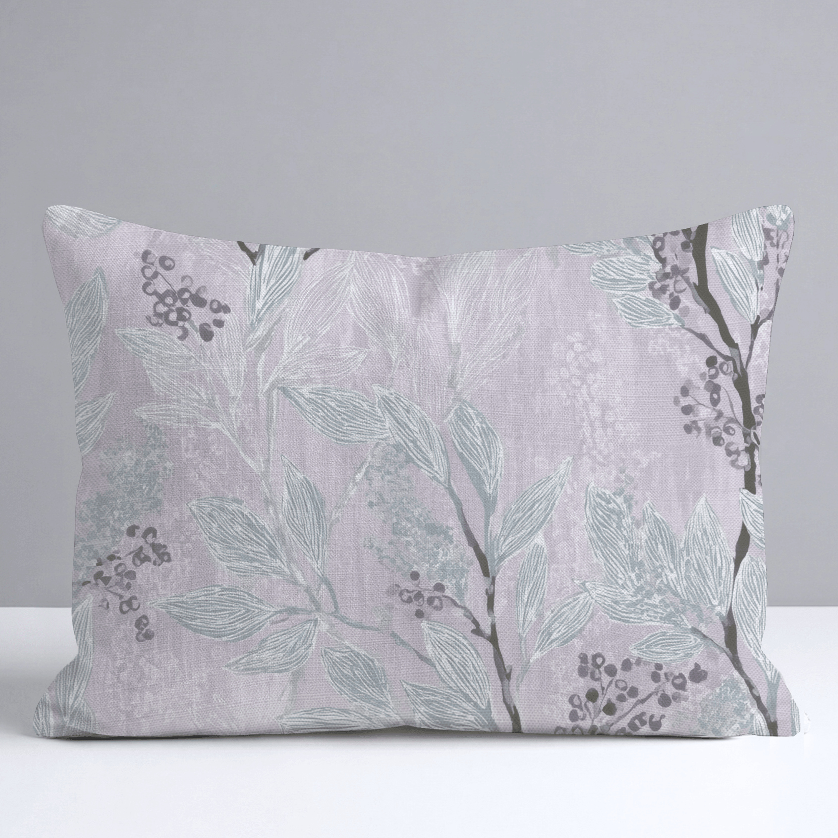 Aster Branches Throw Pillow - Lemon Park
