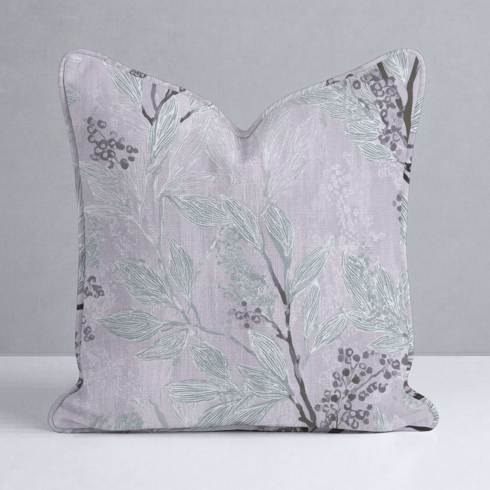 Aster Branches Throw Pillow - Lemon Park