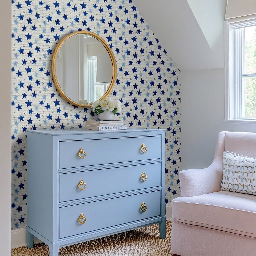 Astrid Faux Grasscloth Wallpaper - Lemon Park