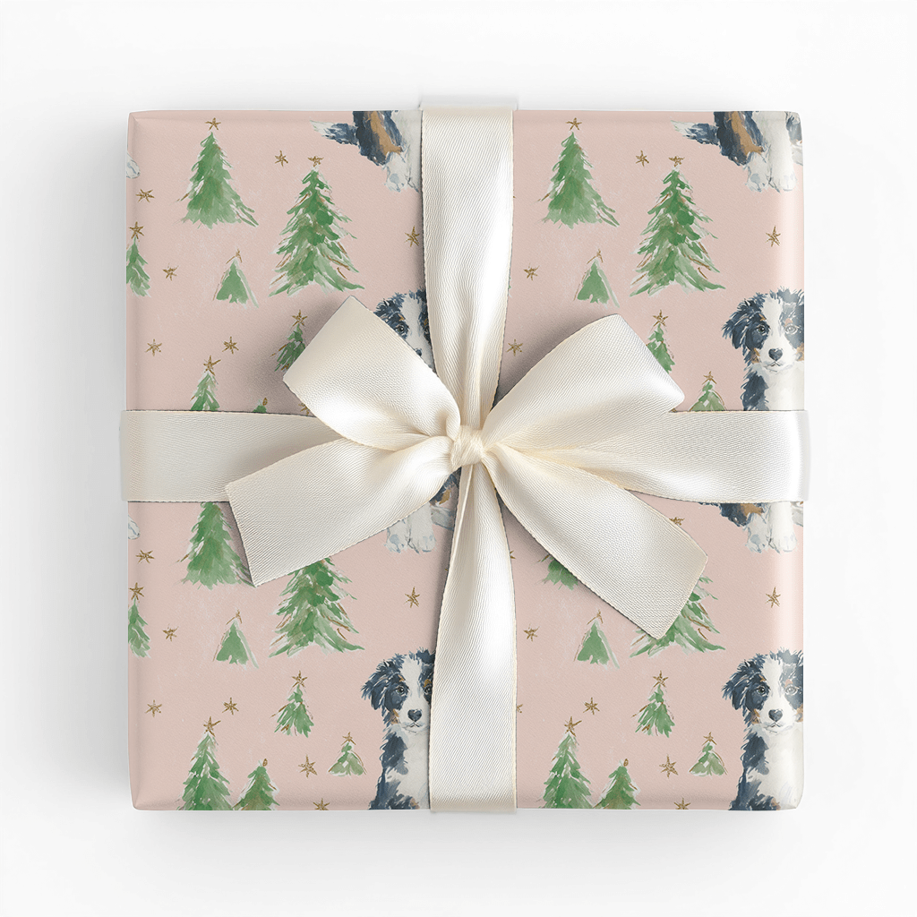 Aussie Puppy Christmas - Wrapping Paper - Lemon Park