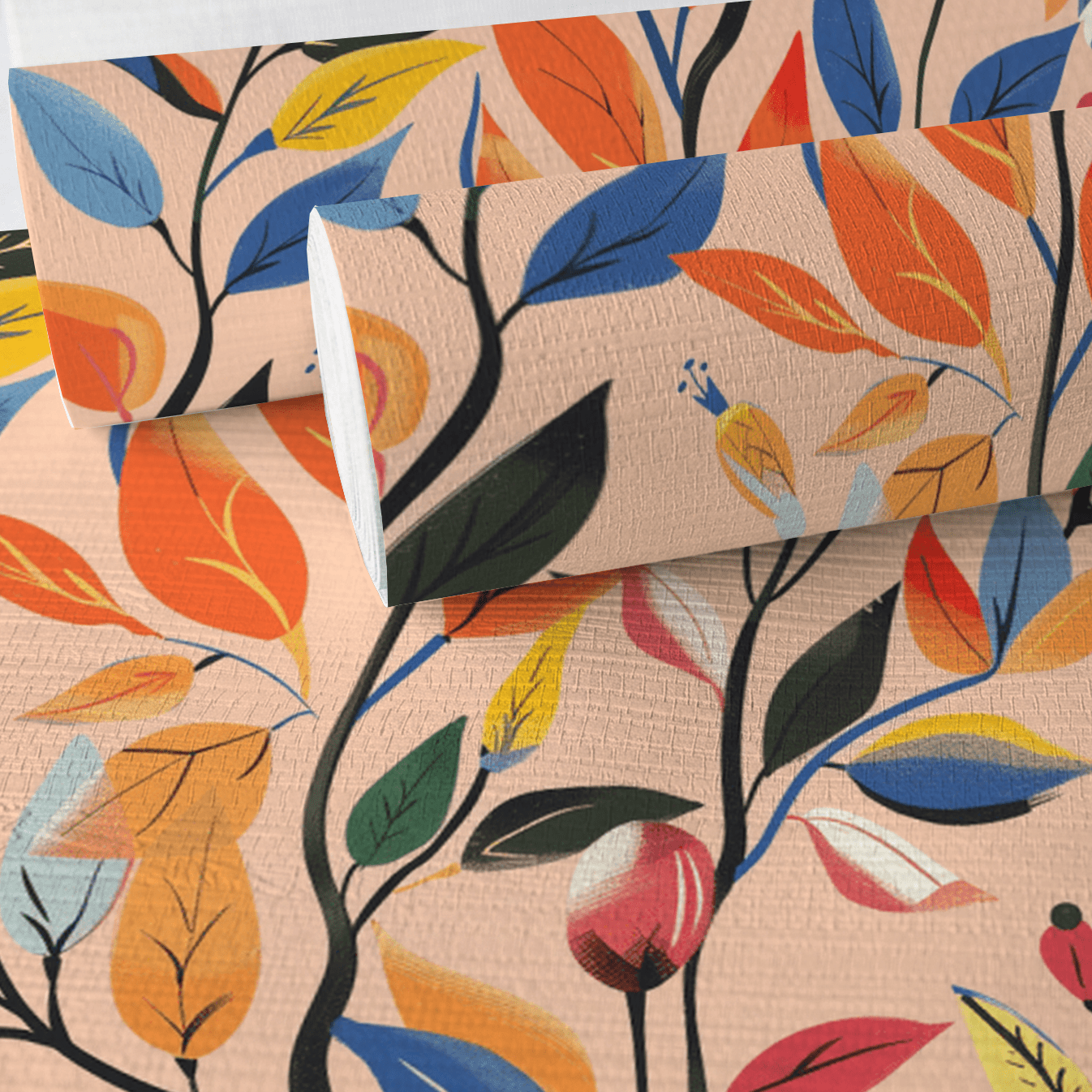 Autumn Whisper Faux Grasscloth Wallpaper - Lemon Park