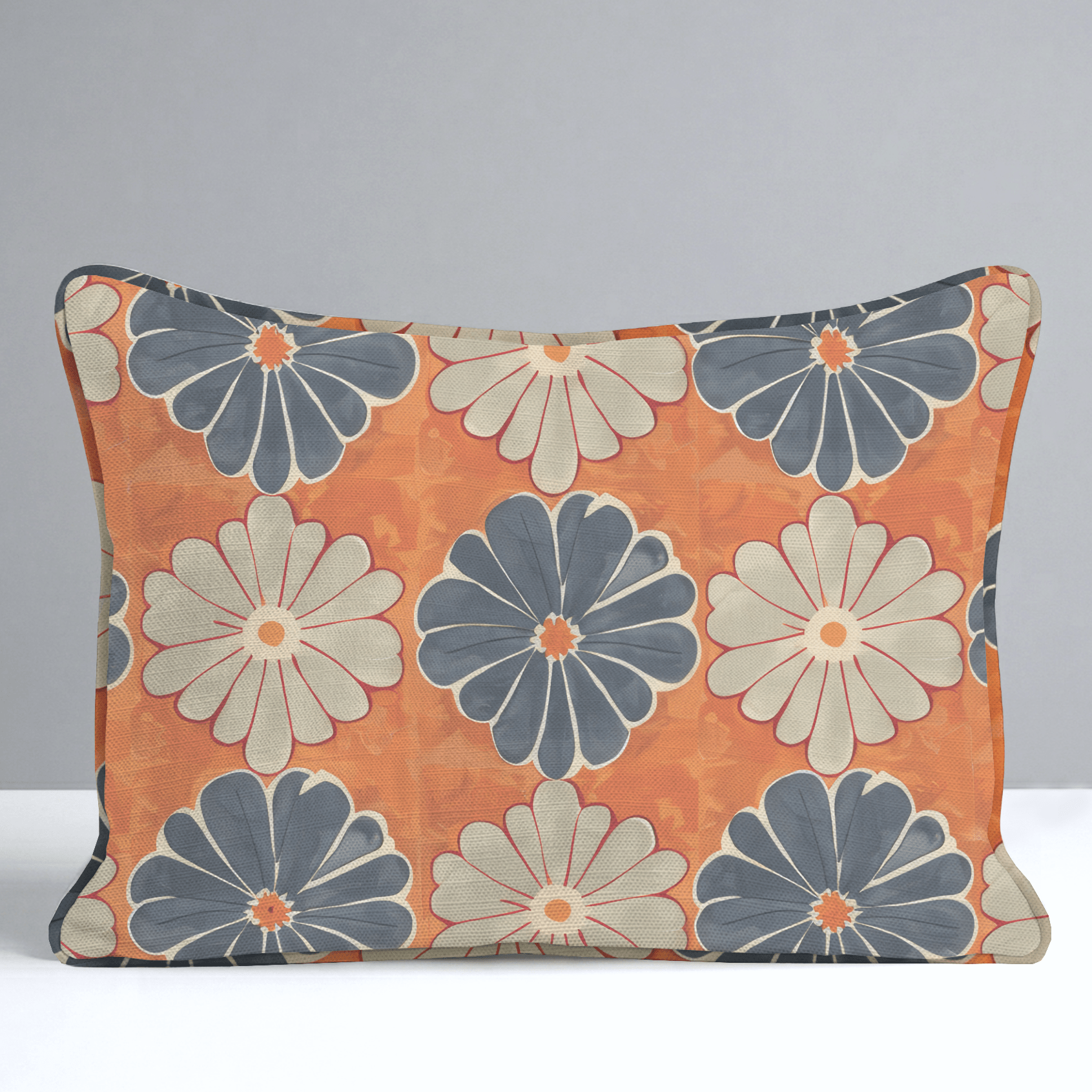 Autumn Zinnia Throw Pillow - Lemon Park