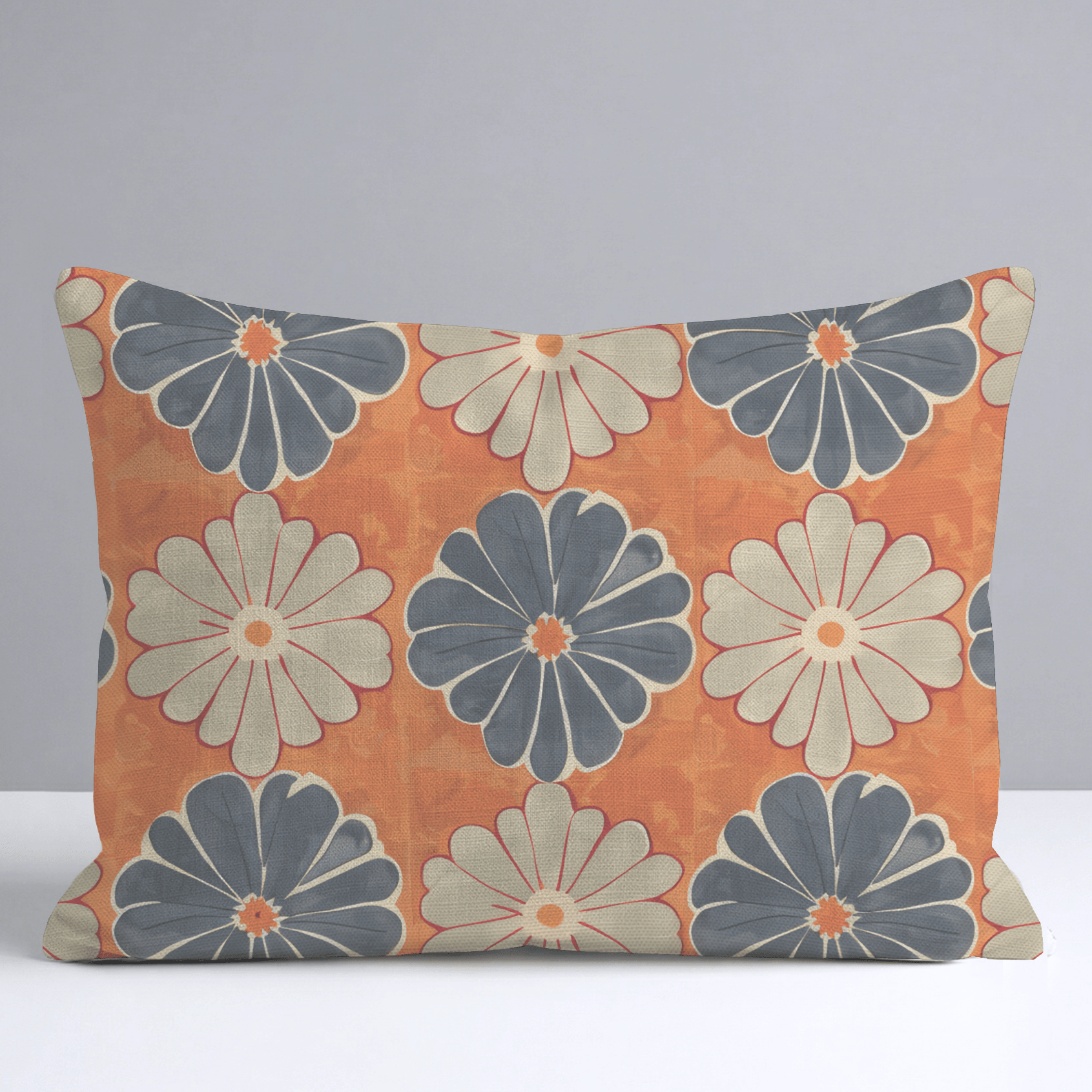Autumn Zinnia Throw Pillow - Lemon Park