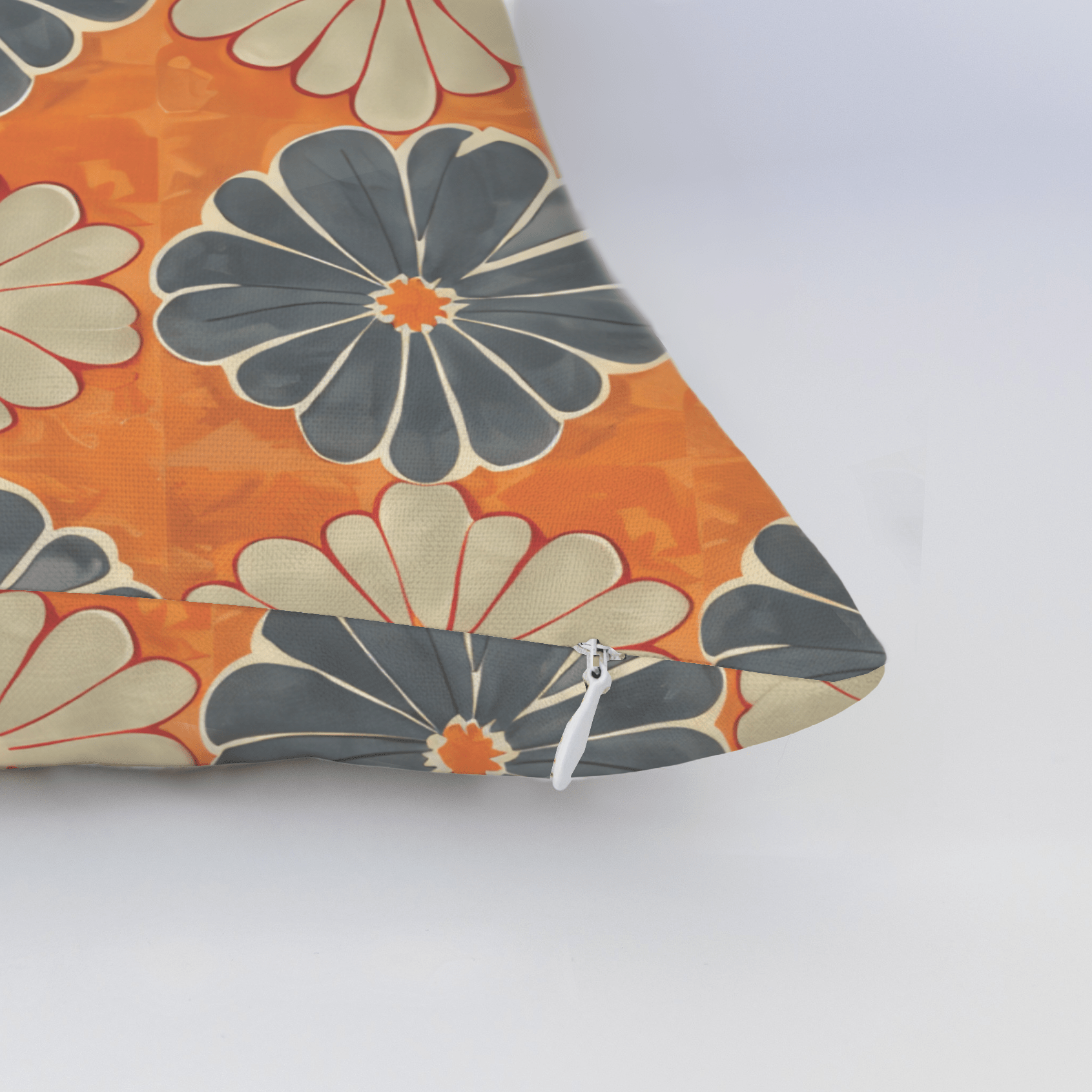 Autumn Zinnia Throw Pillow - Lemon Park