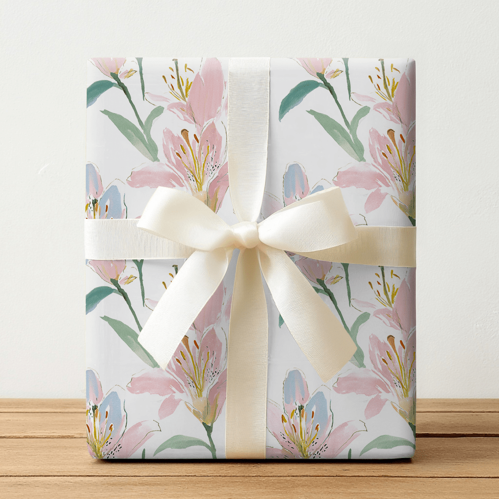 Ava Lilies - Wrapping Paper - Lemon Park
