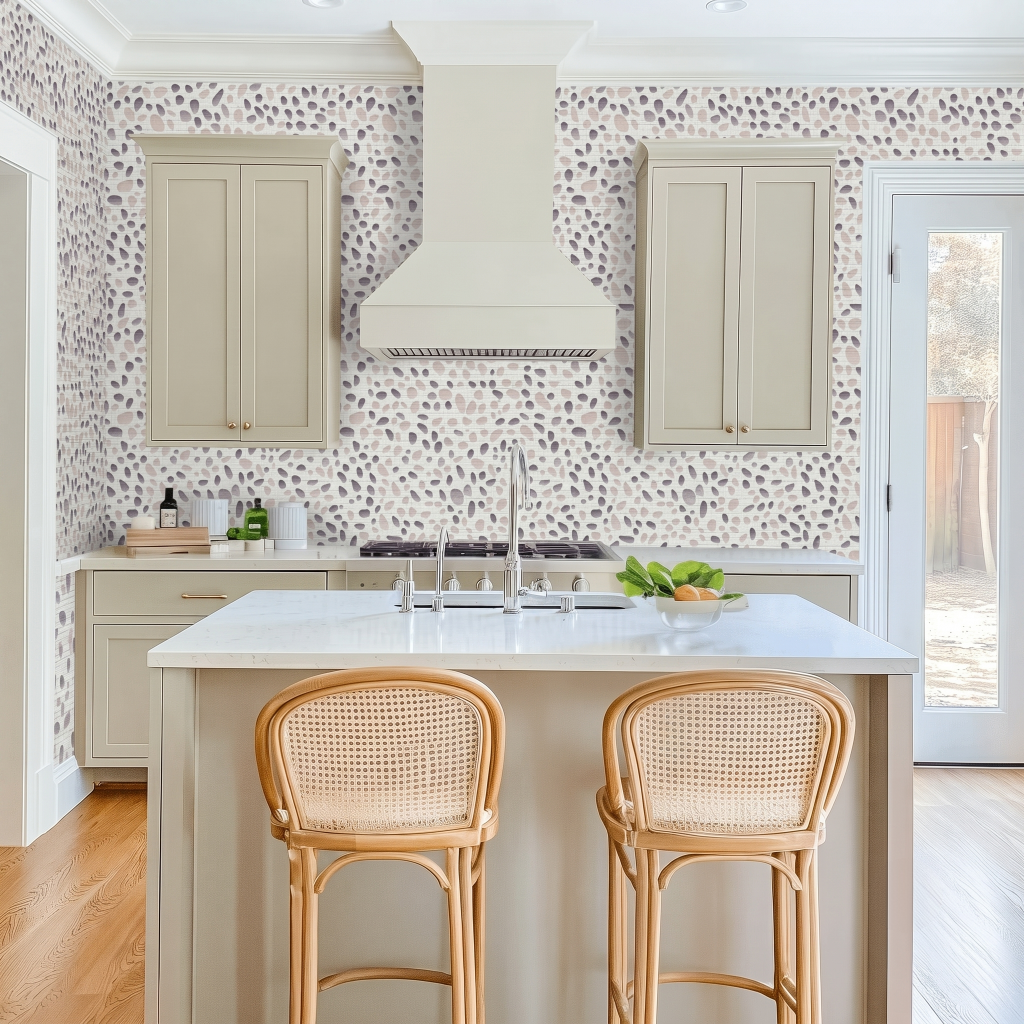 Pebbles Faux Grasscloth Wallpaper