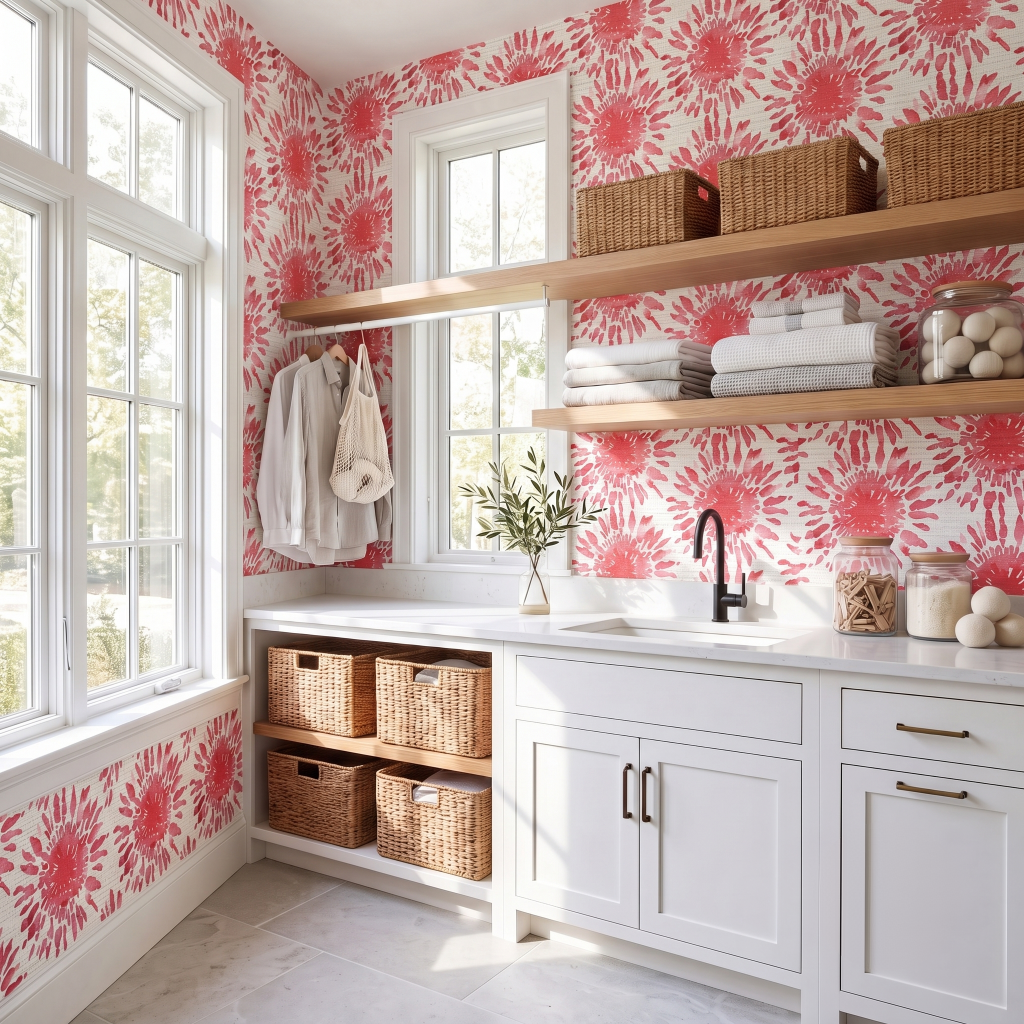 Elise Faux Grasscloth Wallpaper