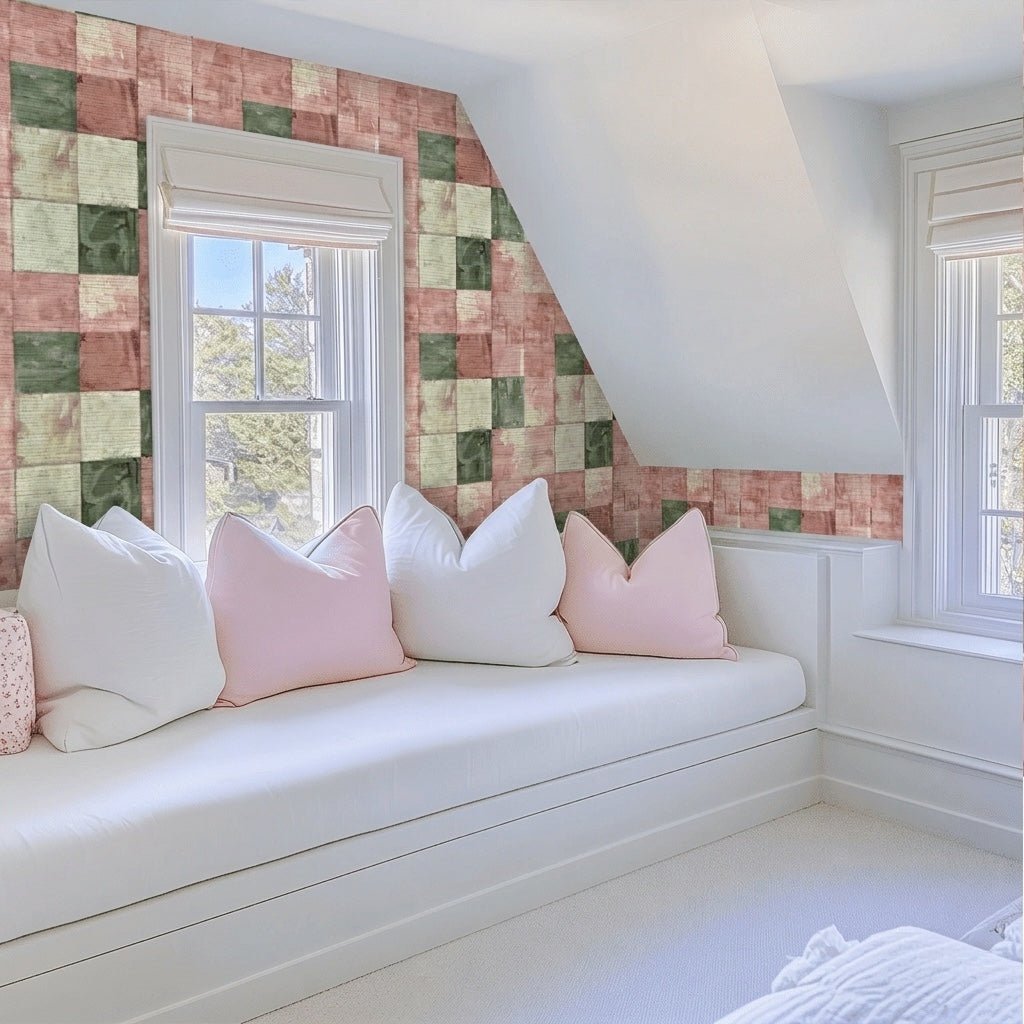 Avery's Abode Faux Grasscloth Wallpaper - Lemon Park