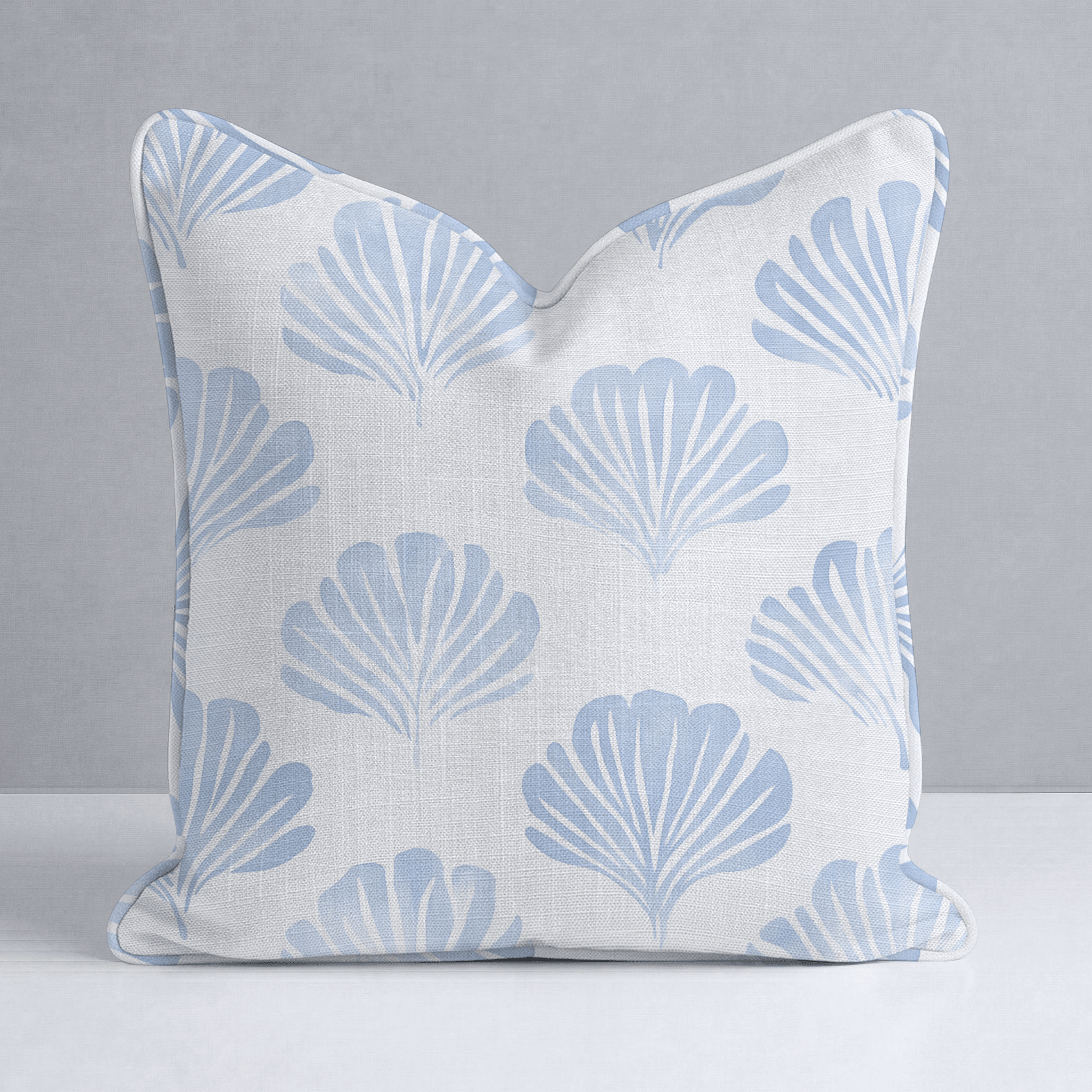 Azure Coastline Throw Pillow - Lemon Park