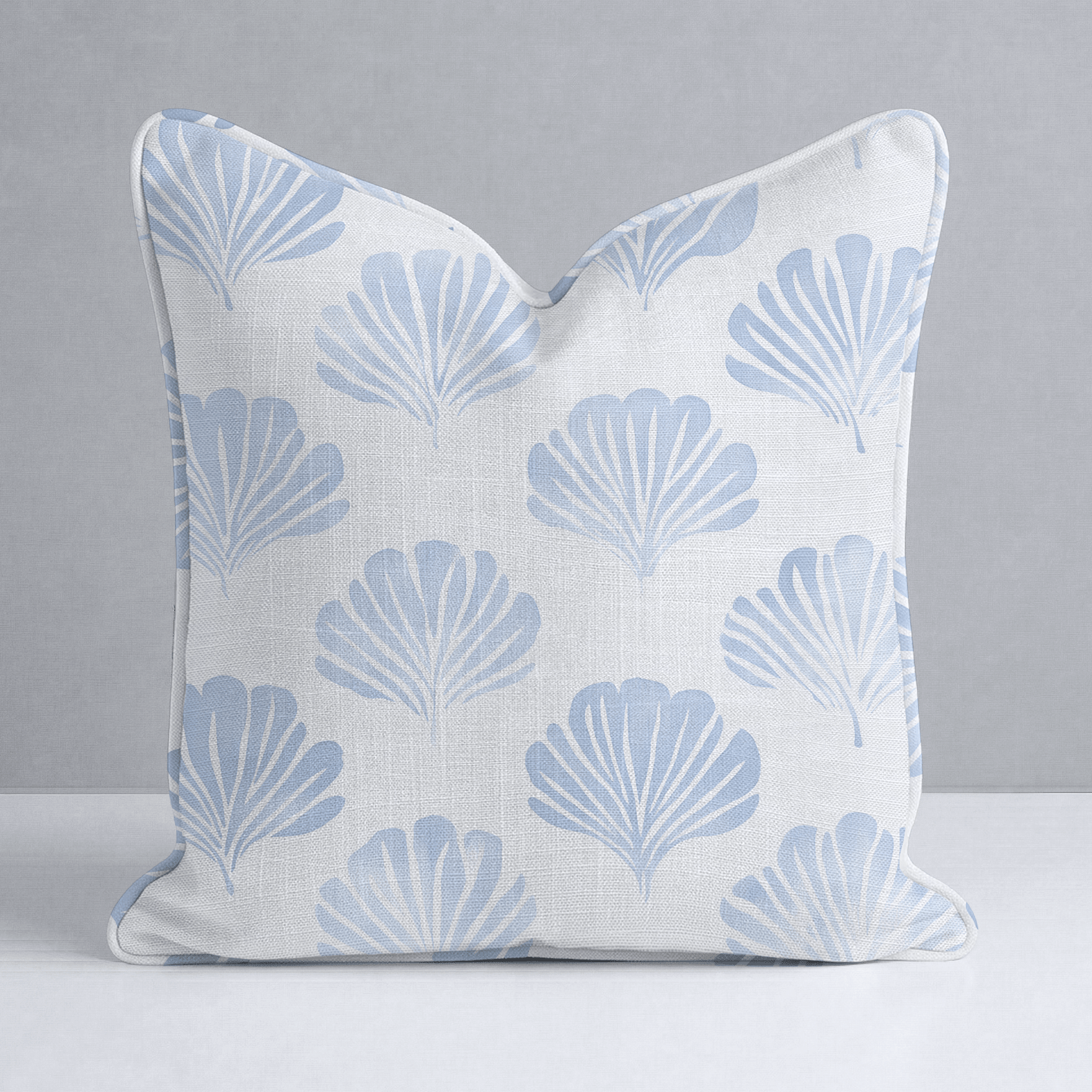 Azure Coastline Throw Pillow - Lemon Park