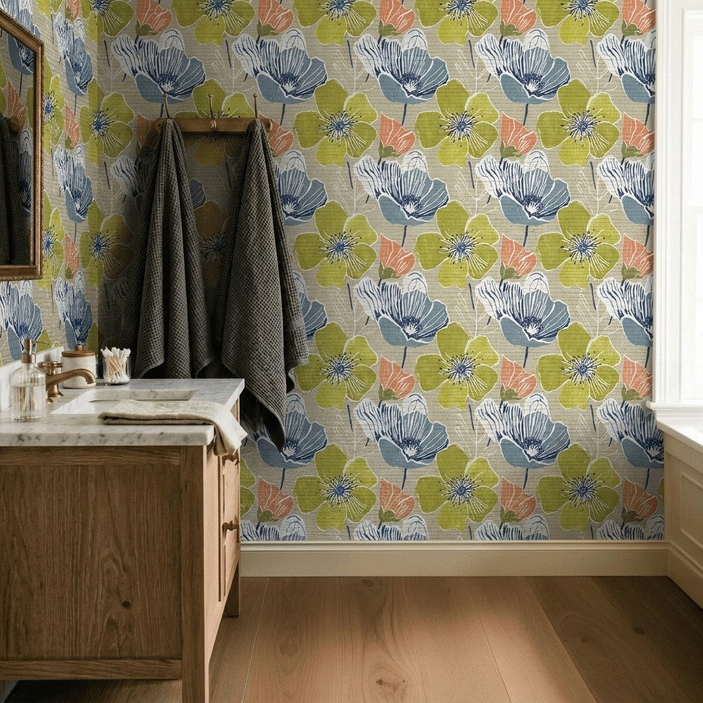 Rowena Faux Grasscloth Wallpaper