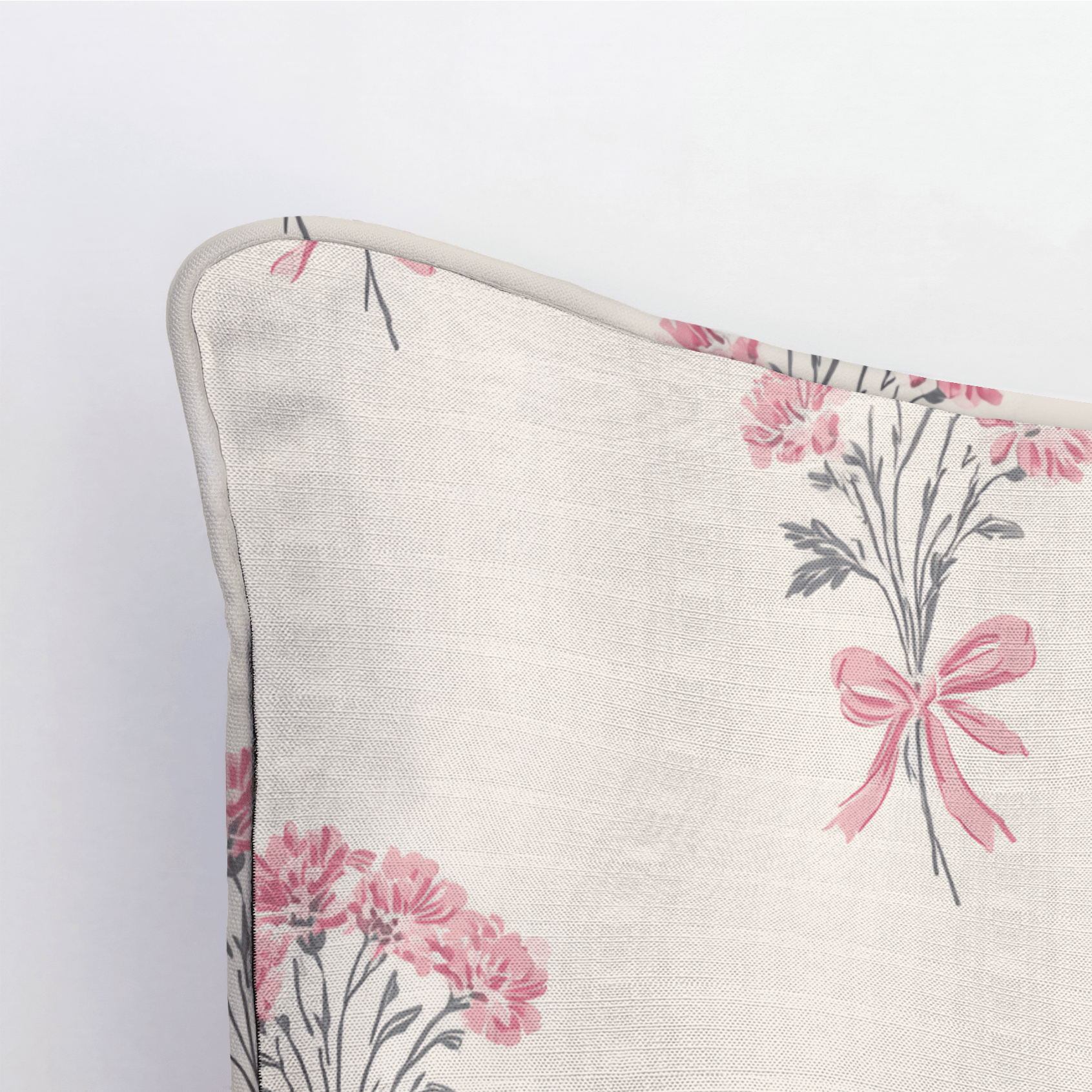 Bare Blossom Throw Pillow - Lemon Park