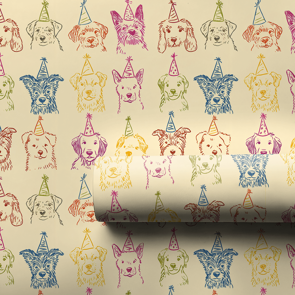 Bark Bash - Wrapping Paper - Lemon Park