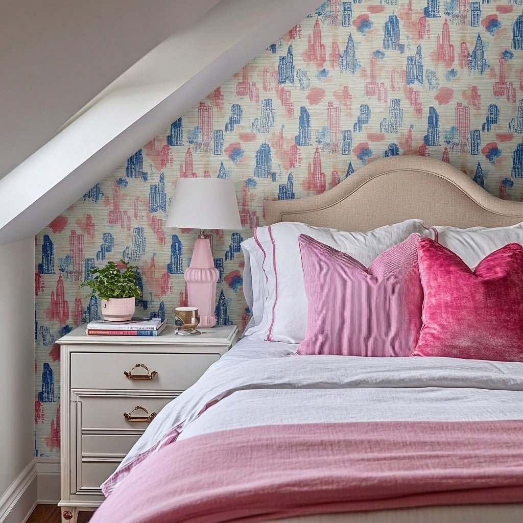 Beatrice Faux Grasscloth Wallpaper - Lemon Park