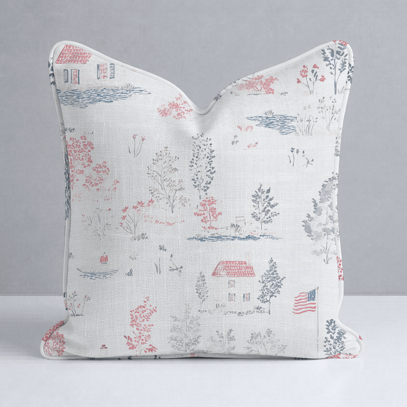 Beaver Lake Throw Pillow - Lemon Park