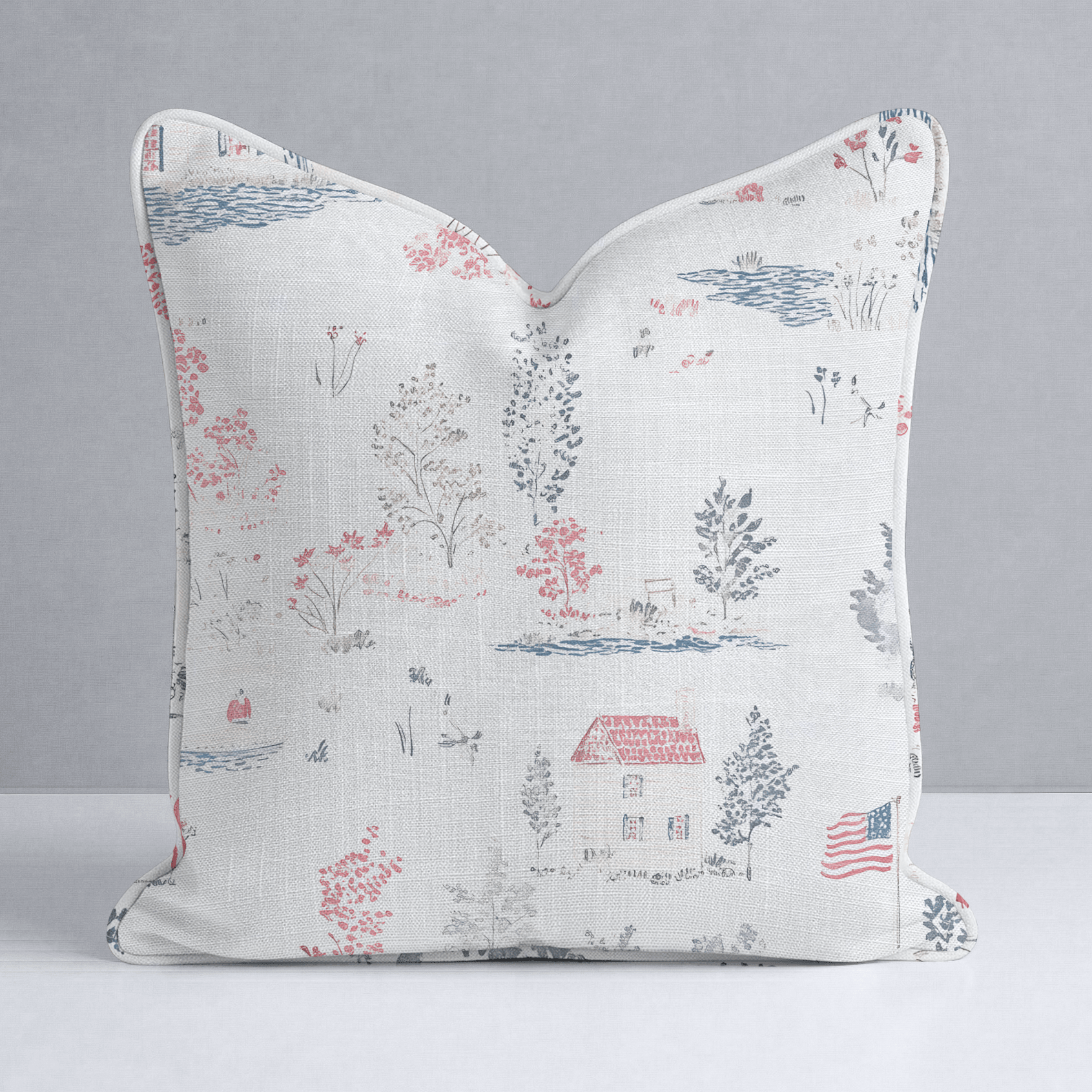 Beaver Lake Throw Pillow - Lemon Park